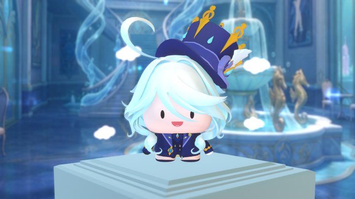 genshin impact - furina chibi