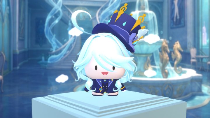 genshin impact - furina chibi