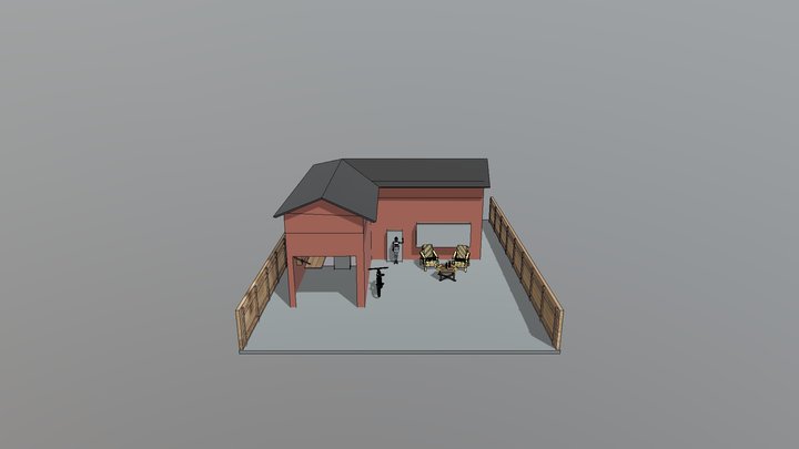 Diorama House 3D Model