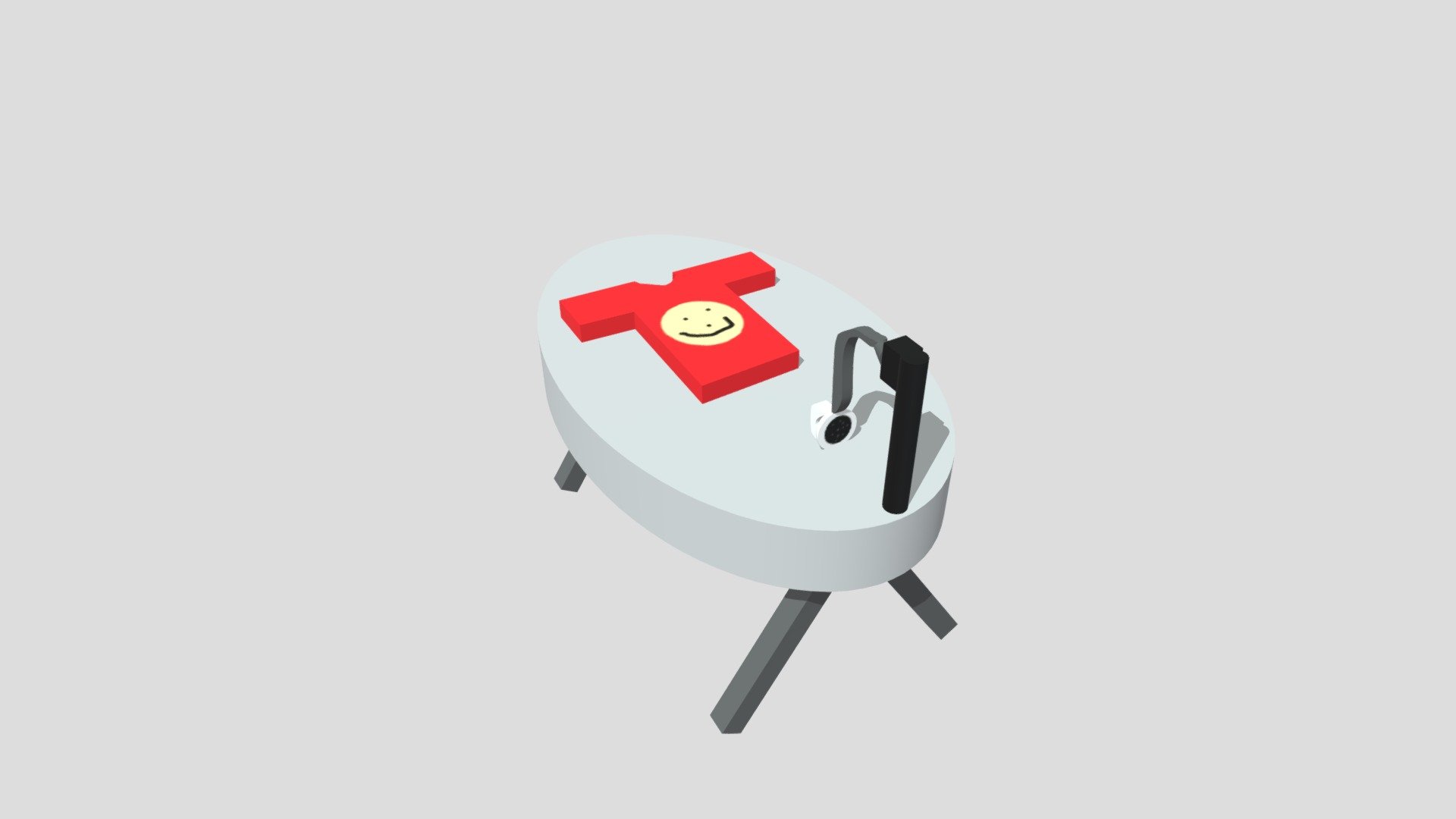 iron and ironing board