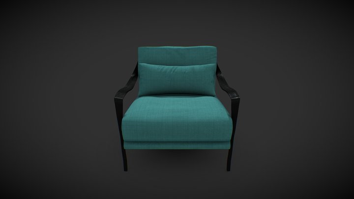 City Loft Arm Chair 3D Model