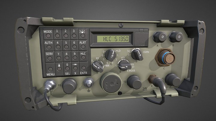 ER-315 Military Radio | Game Ready 3D Model
