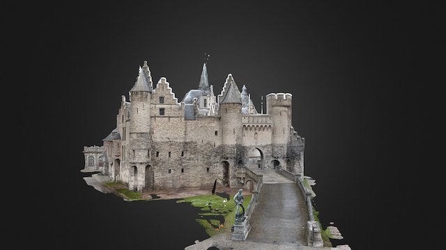T Steen Antwerpen 3D Model