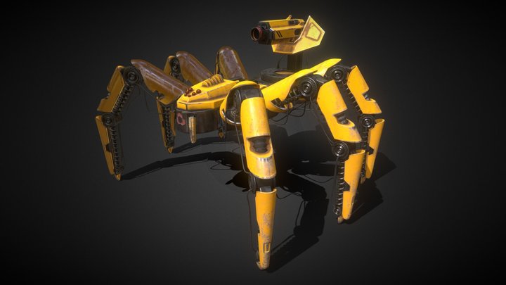 Mecha Spider robot 3D Model