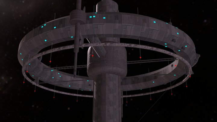 Space station 3D Model