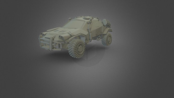 Warcar_detailed_HP 3D Model