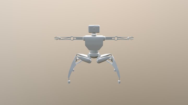 CMD1 Opdracht robot Damien M. 3D Model