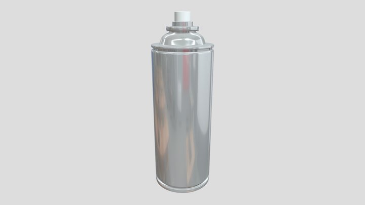 Aerosol-can-with-plastic-top 3D Model