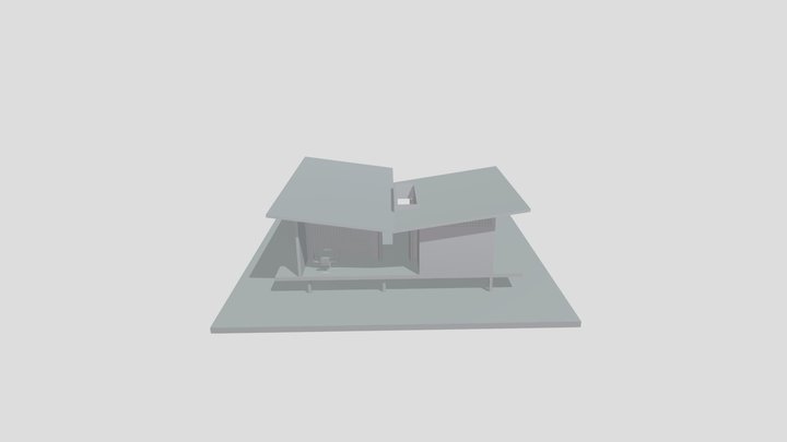 modelo vivienda tropical 3D Model