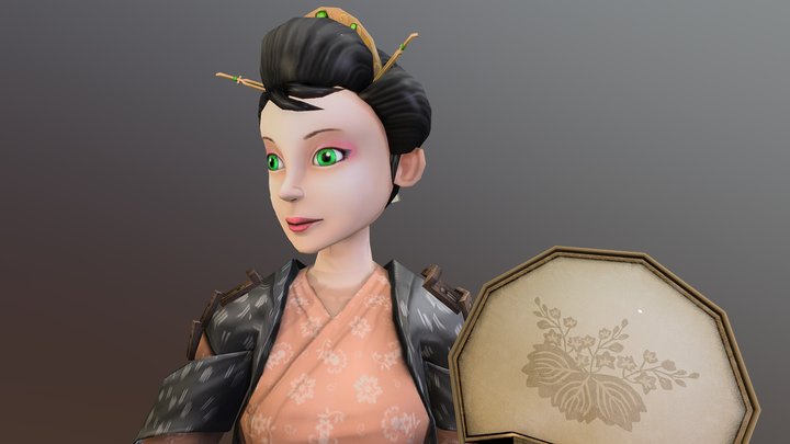 Mage Girl 3D Model