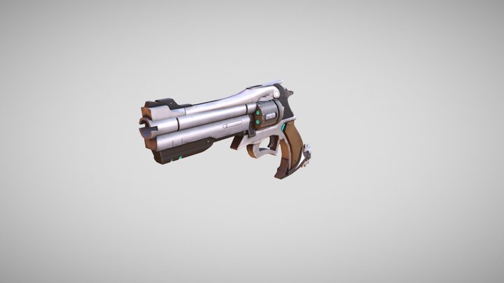 McCree Revolver 3D Model