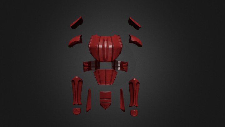 Imperial Knight Armor Plates Test 3D Model