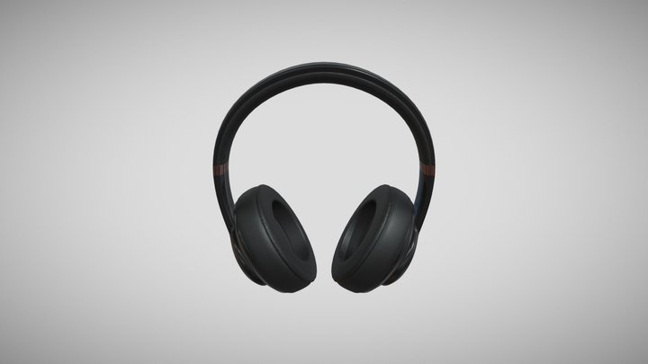 Realistic Headphone 3D Model