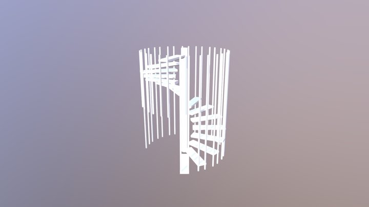 Spiral Staircase 3D Model