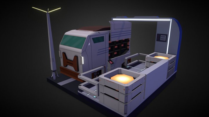 Scifi Van 3D Model