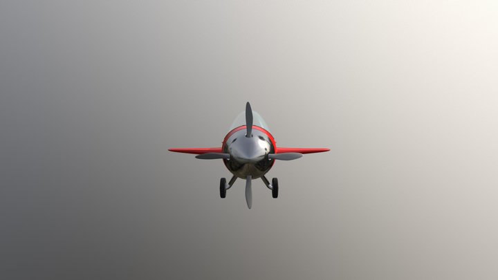 Cartoon Plane 3D Model