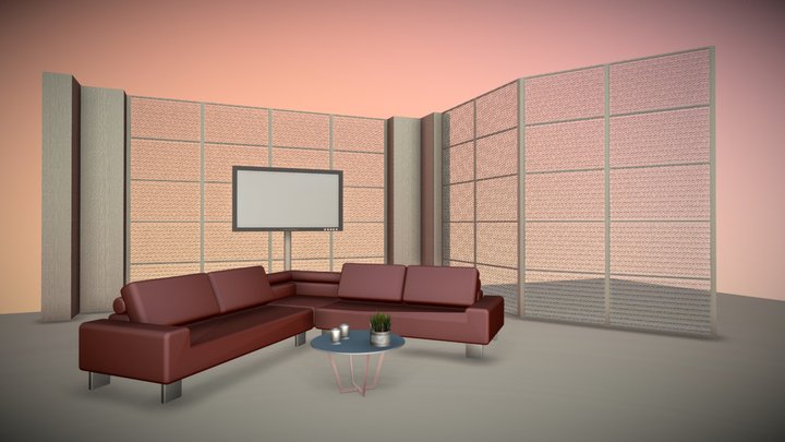 Studio Tv 3D Model