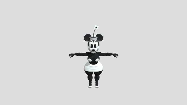Thicc Minnie Mouse 1928 3D Model