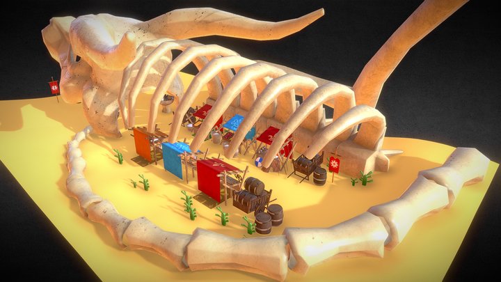 Dragon_Market 3D Model