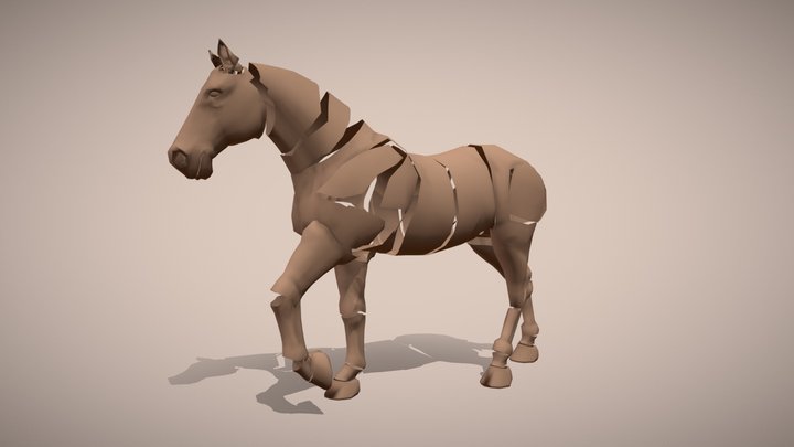 Horse Animation Set 3D Model