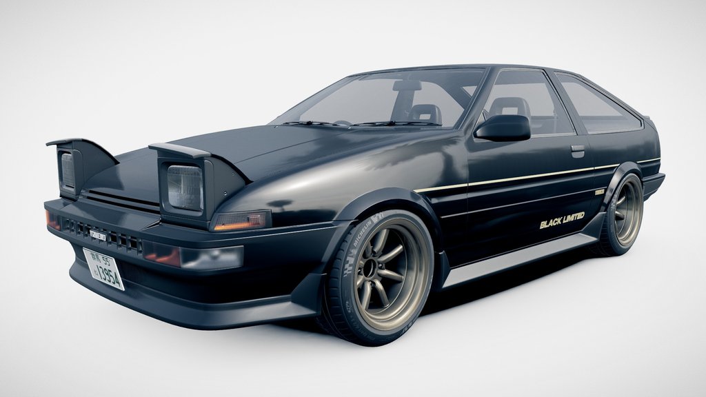 Toyota AE86 Black Limited Kouki