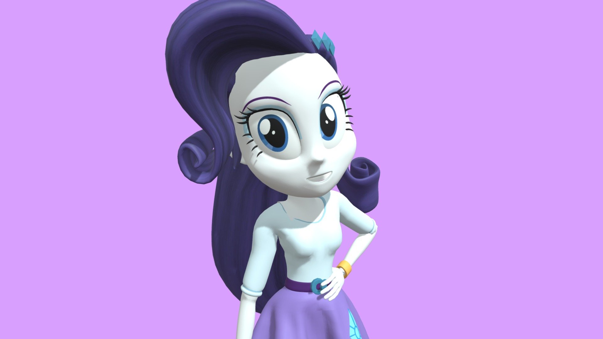 Rarity - MLP Equestria Girls - 3D model by 𝕋𝕙𝕖 𝔼𝕧𝕖𝕟𝕚𝕟𝕘 𝕊𝕥𝕒𝕣  [8085b12] - Sketchfab