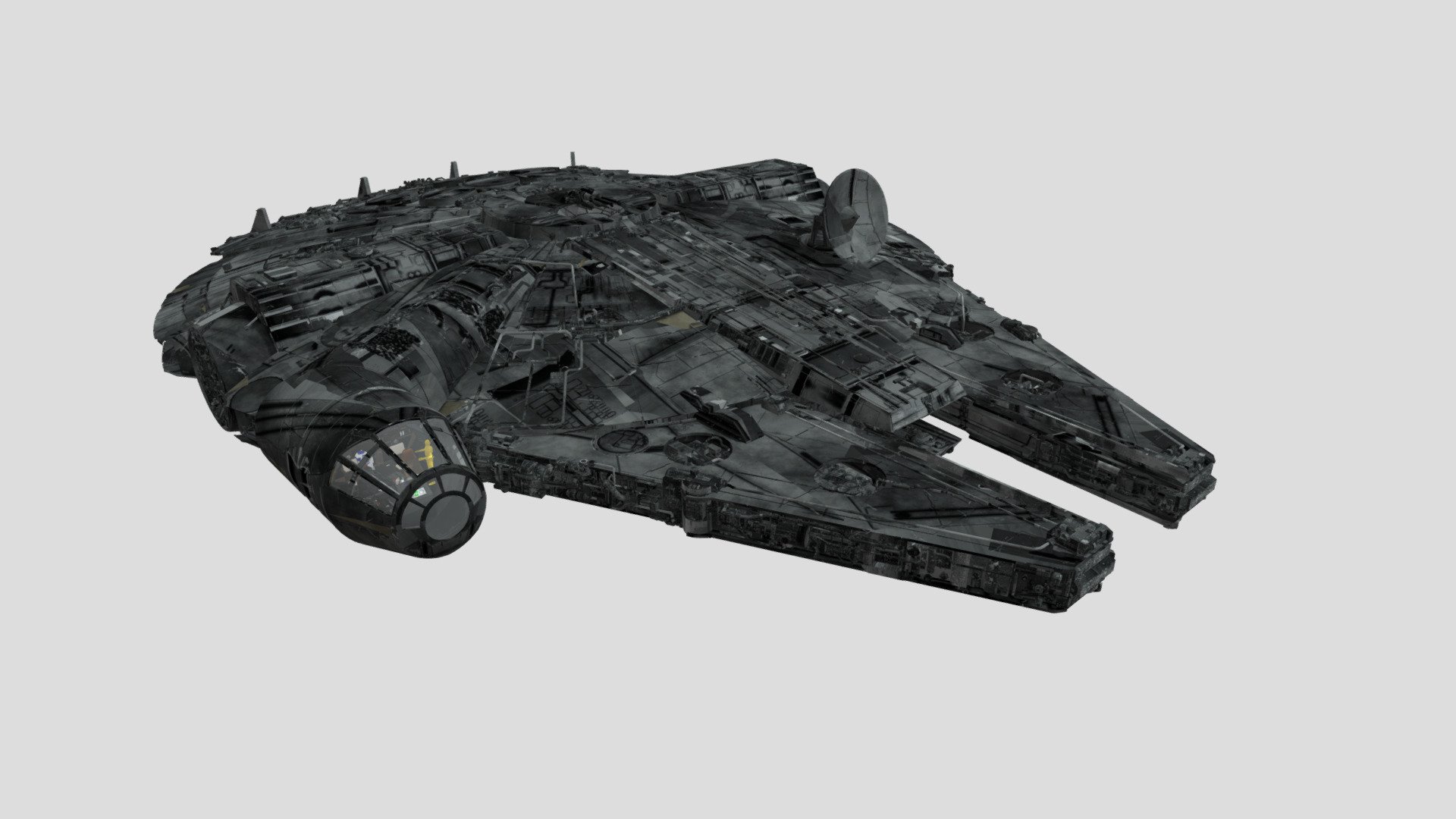 El Halcón Milenario - (Millennium Falcon) - Download Free 3D model by ...