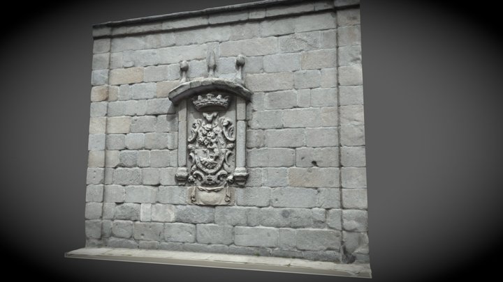 El escudo más antiguo de Madrid 3D Model