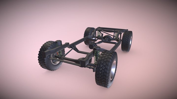 SUV OFFROAD Suspension 3D Model