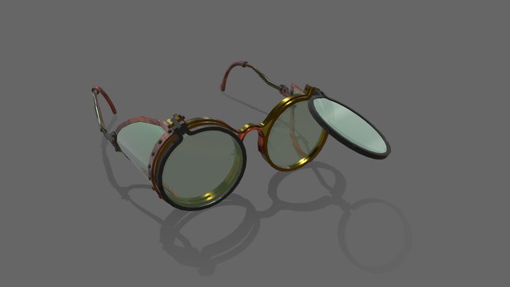steampunk glasses 3D Model