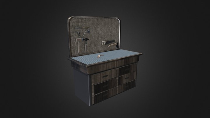 Crafting Bench 3D Model