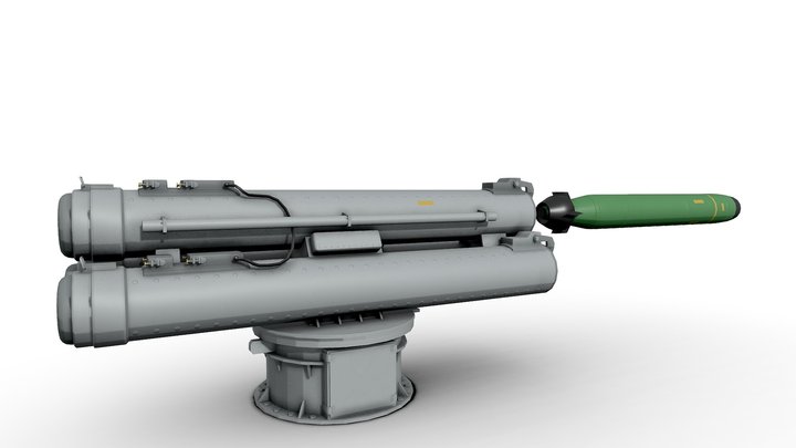 B515 3 ILAS 3 Torpedo Tubes 3D Model