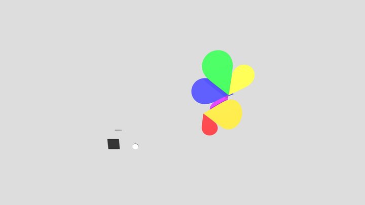 Technicolor (1994) Logo Remake 3D Model