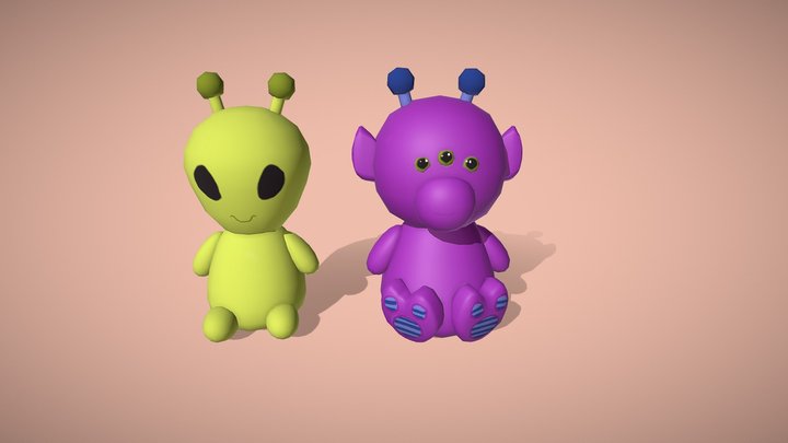 Alien Teddys 3D Model
