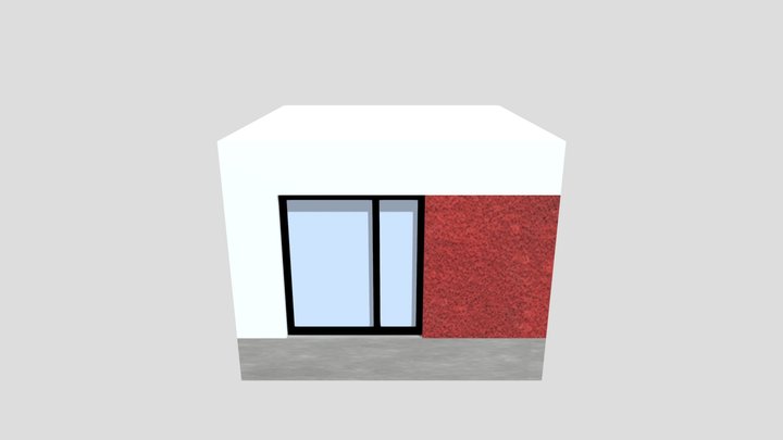 Block Okno Red 2 3D Model