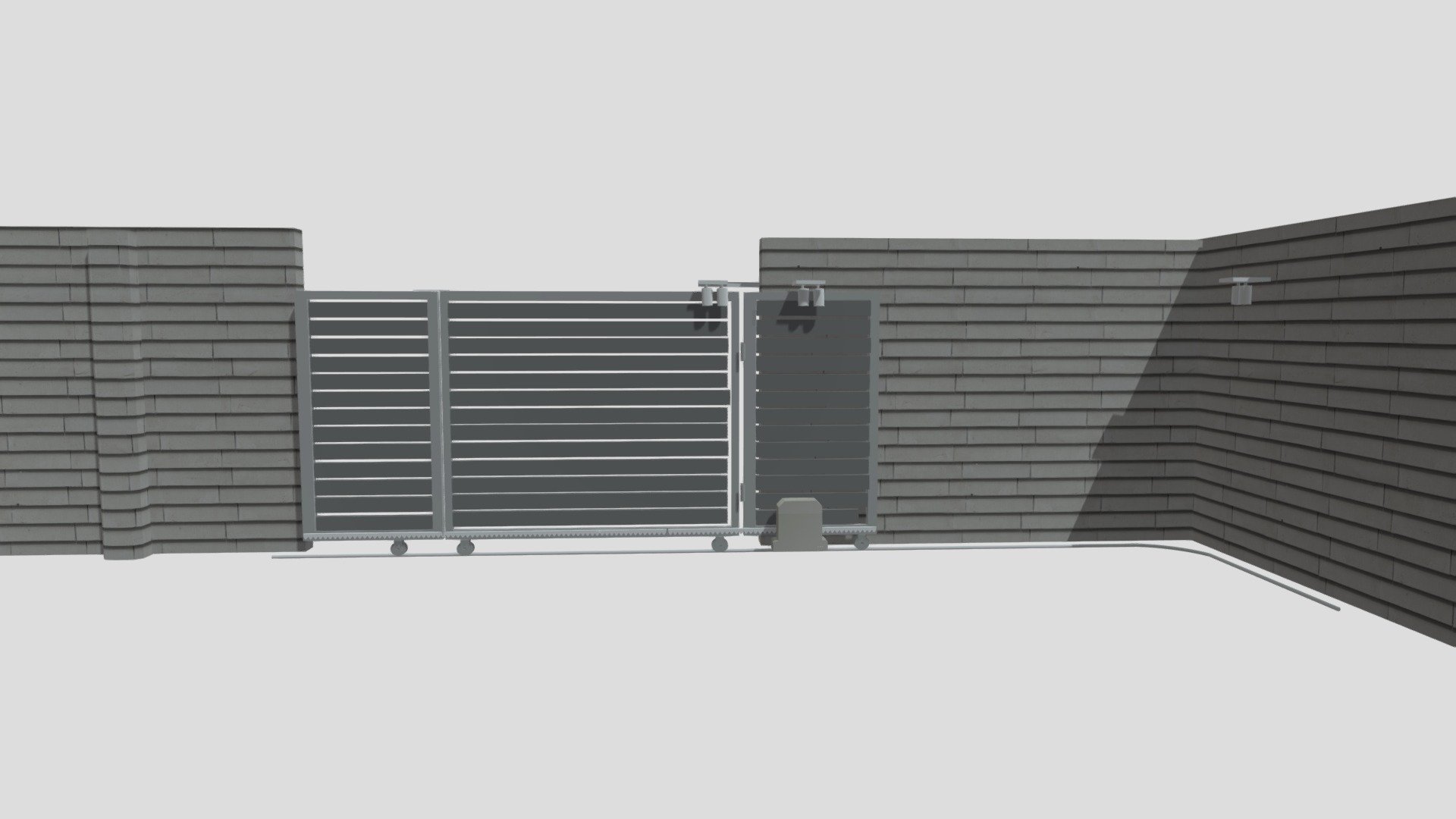 Automatic Sliding Gate By Om Automation Jamnagar 3D model by