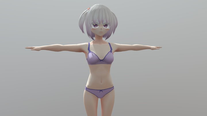 Anime_charactermaya_freeunity_3d 3D Model