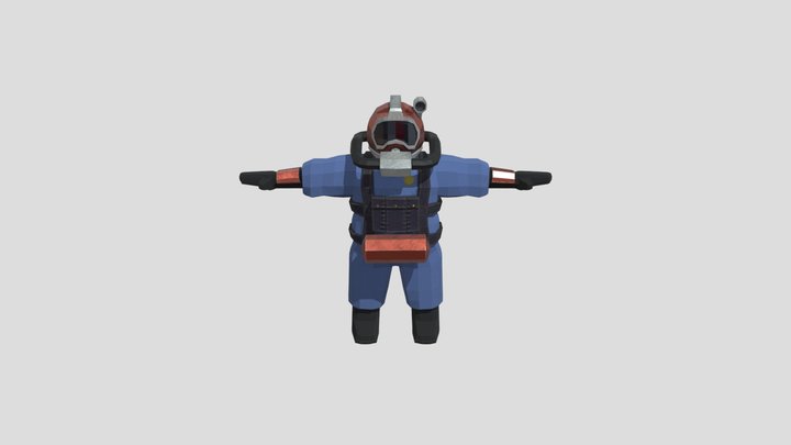 Diver Final 3D Model