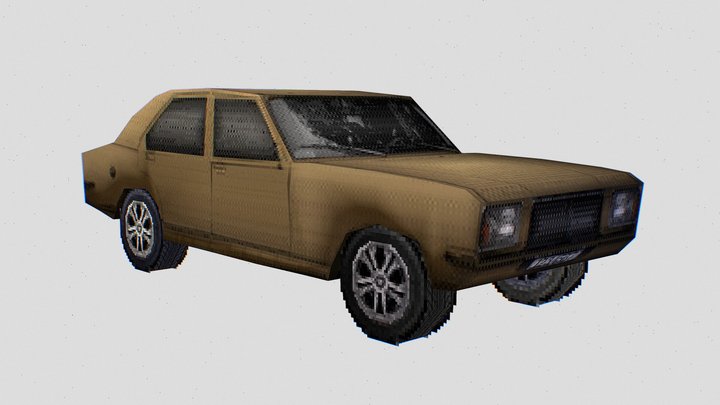 PS1 Style Asset - Generic Car 3D Model