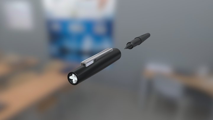 0.7mm felt tip PEN (Paper♥Mate®) 3D Model