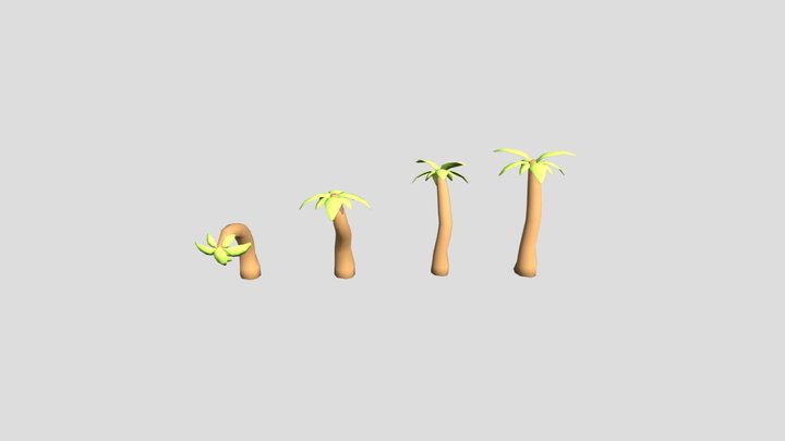Palm trees 3D Model