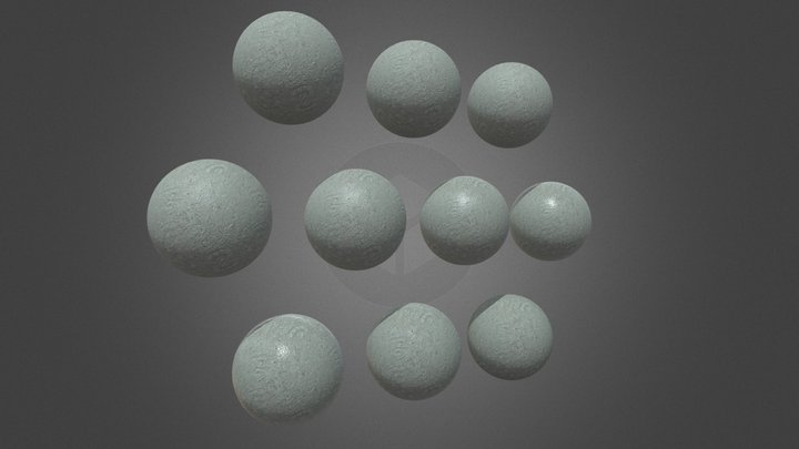 Quad Spheres 3D Model