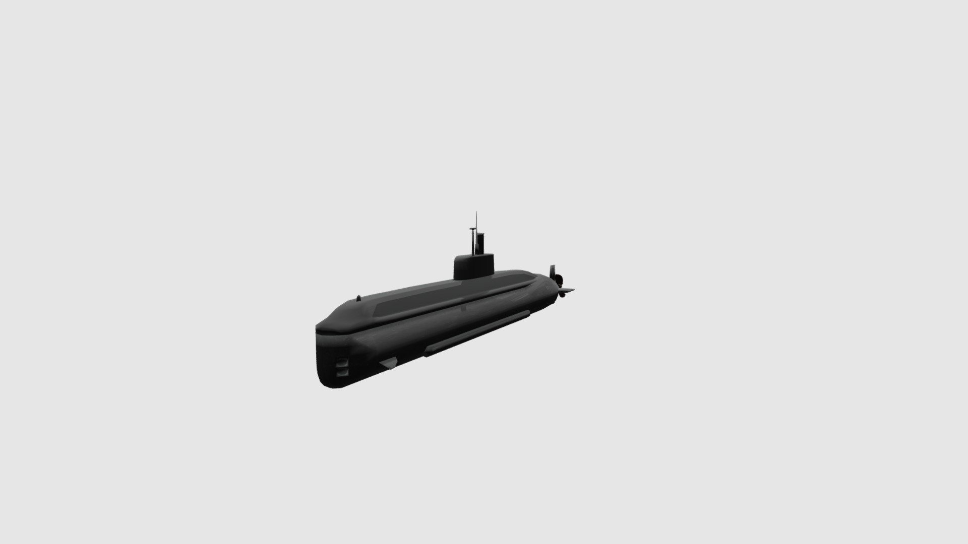 3d model of submarine