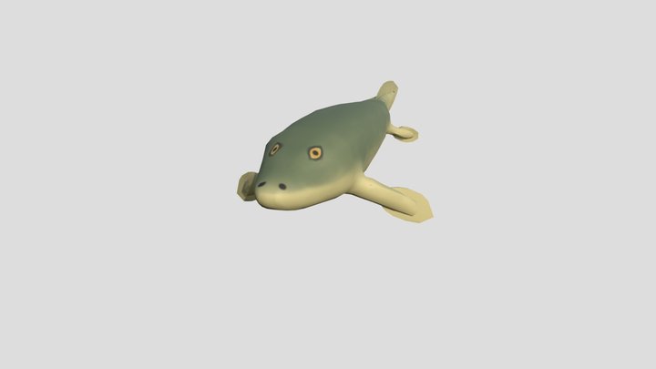 Tiktaalik stylized rigged 3D Model