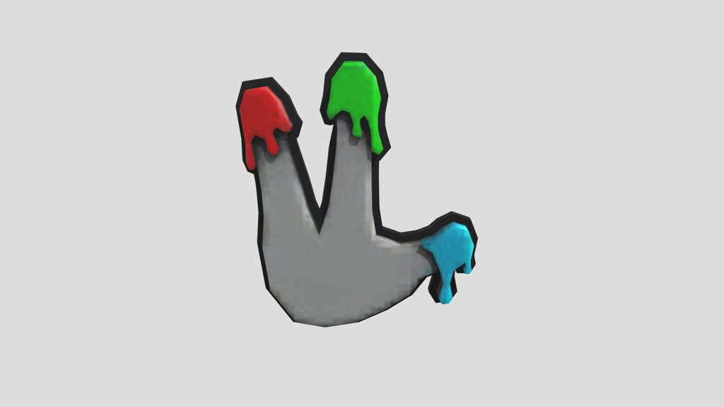 Finger painter badge
