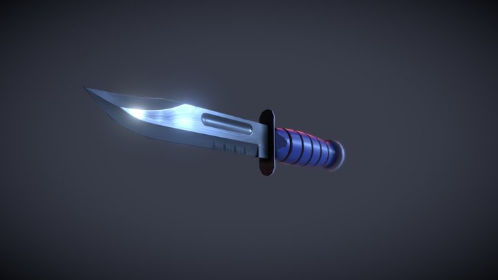 Knife LP UVW 3D Model