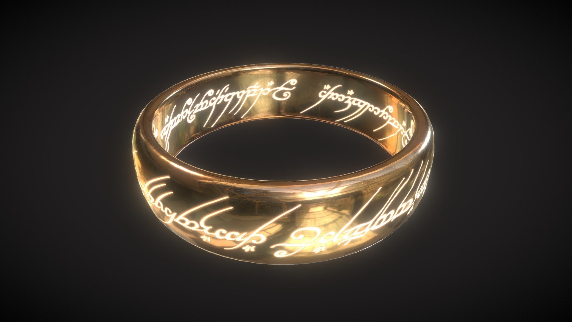 The One Ring - The Lord Of The Rings - 3D model by enrique.pedretti ...