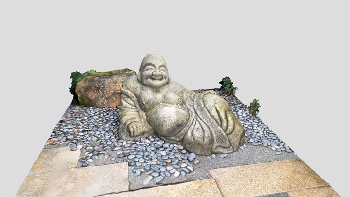 Buddha statue at Morikami Gardens 3D Model