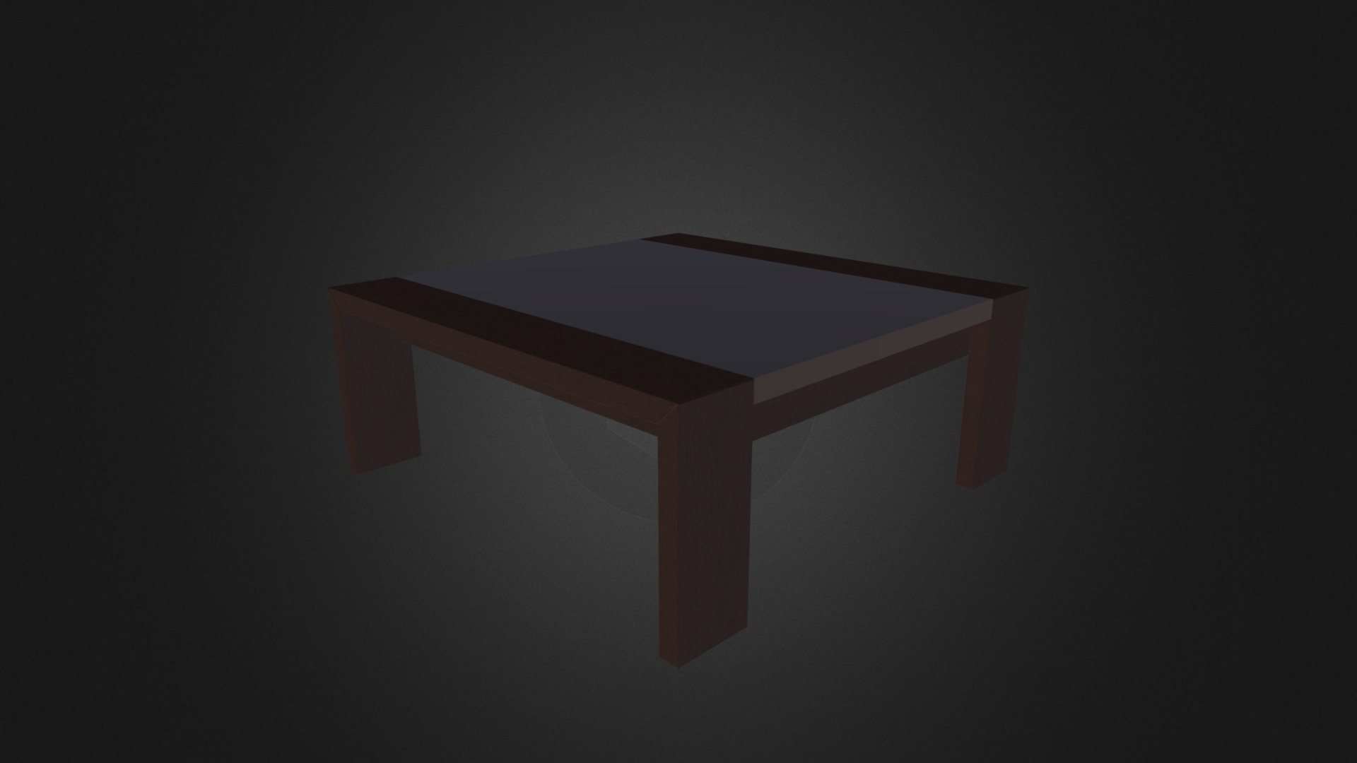 3D model Wooden Table - This is a 3D model of the Wooden Table. The 3D model is about a wooden table with a black background.