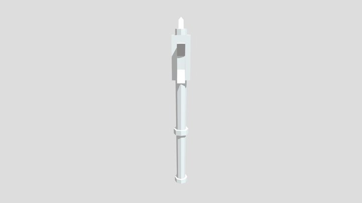 Lowpoly Axe 3D Model